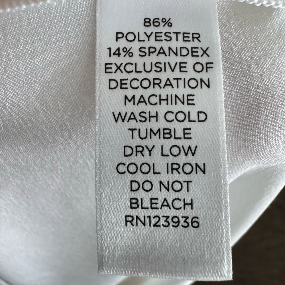 Peach brand White Hi-Low Button Down Shirt - Sz S - Picture 5 of 7